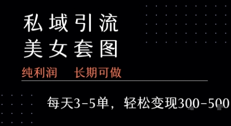 私域卖套图每天3-5单 每单利润99-2张+-西瓜1886社区