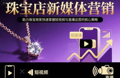 珠宝店新媒体营销，助力珠宝商家快速掌握短视频与直播运营的核心策略-西瓜1886社区