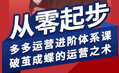 海神·拼多多运营进阶系统课(更新8月)-西瓜1886社区
