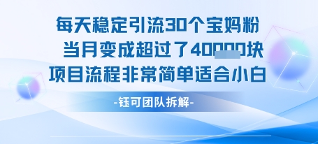 每天稳定引流30个人 当月变成超过了4个W项目流程非常简单适合小白-西瓜1886社区