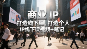 商业IP打造线下课，打造个人 IP线下课视频+笔记-西瓜1886社区