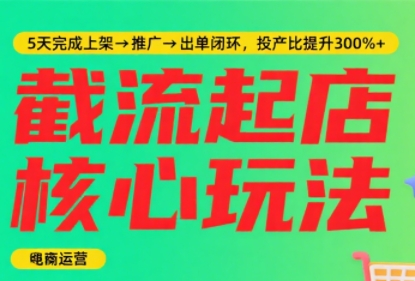 淘宝截流快速起店玩法，掌握暴力快速起店的流程-西瓜1886社区
