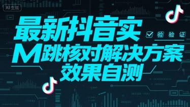 最新抖音实M跳核对解决方案，效果自测-西瓜1886社区