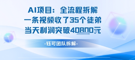 AI收徒变现闭环：一条视频收35人，日入1k+(附完整SOP)-西瓜1886社区