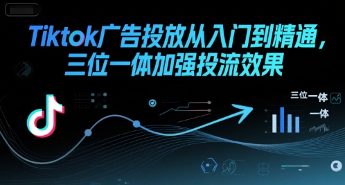 Tiktok广告投放从入门到精通，三位一体加强投流效果-西瓜1886社区